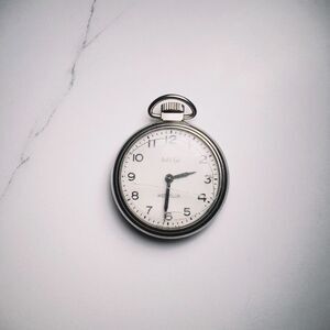 Westclox | Unisex | Pocket Watch | One Size | Collectable Silver 1950's Manual P